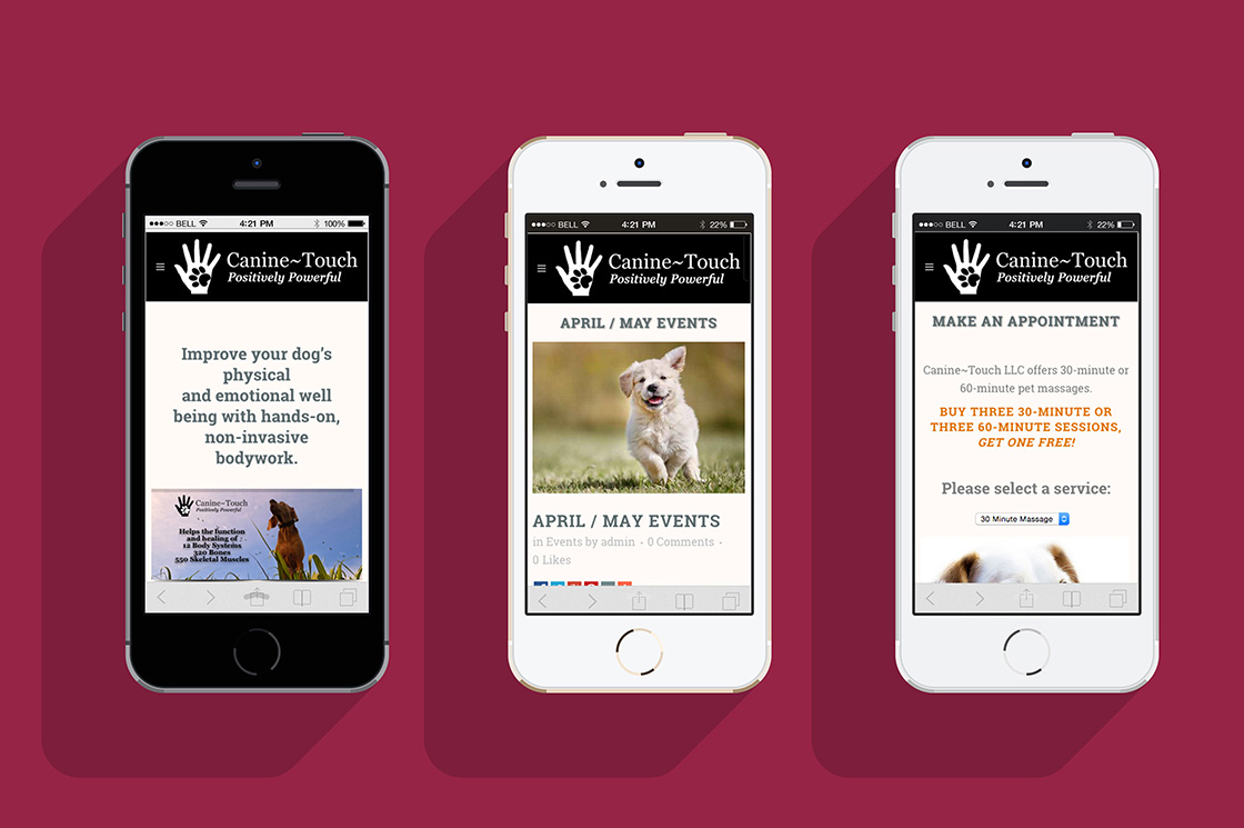 Canine-Touch on iPhone