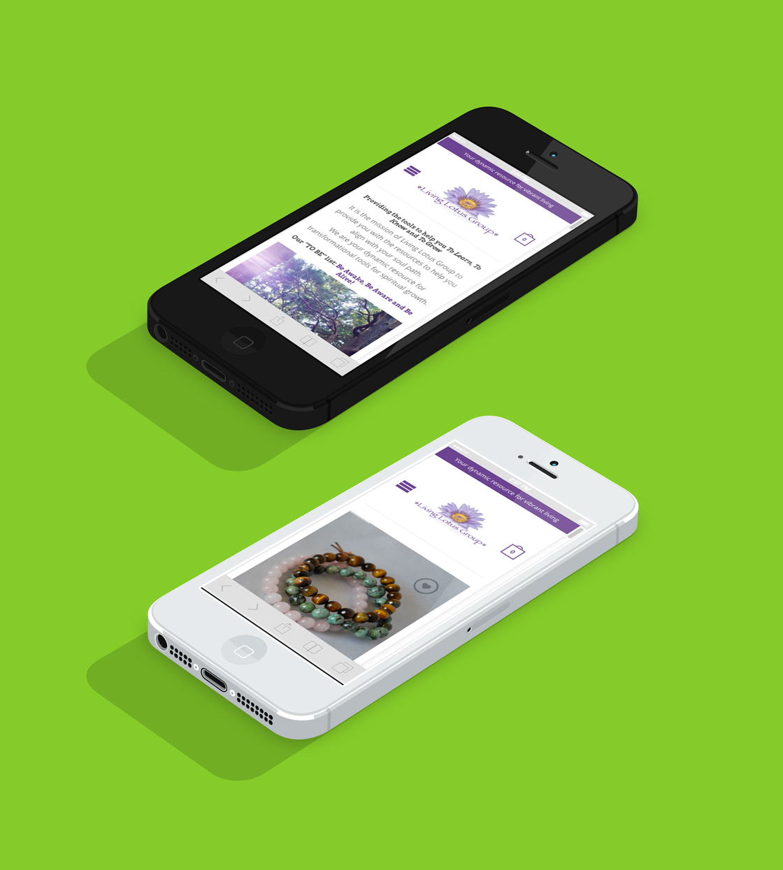 Living Lotus Group on iPhone