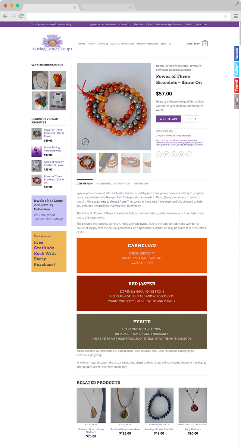 Living Lotus Group product page