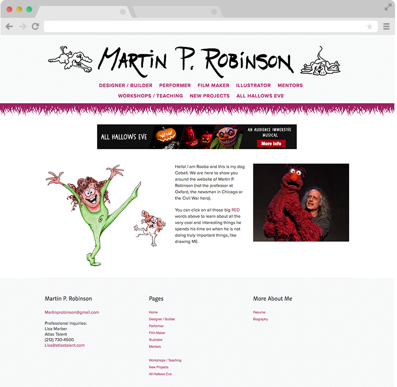 Martin P. Robinson home page