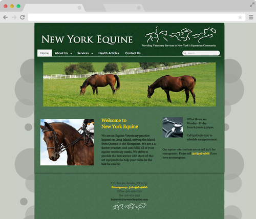New York Equine home page