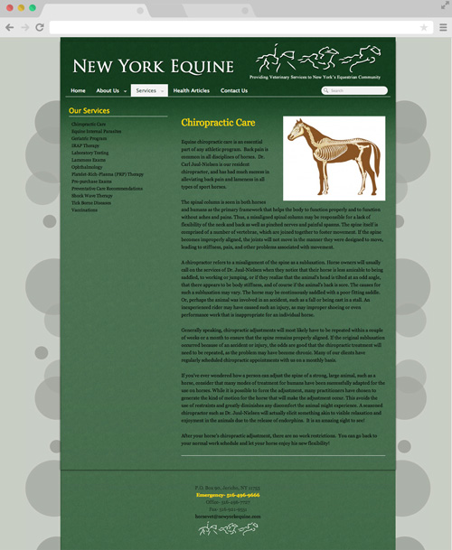 New York Equine service page