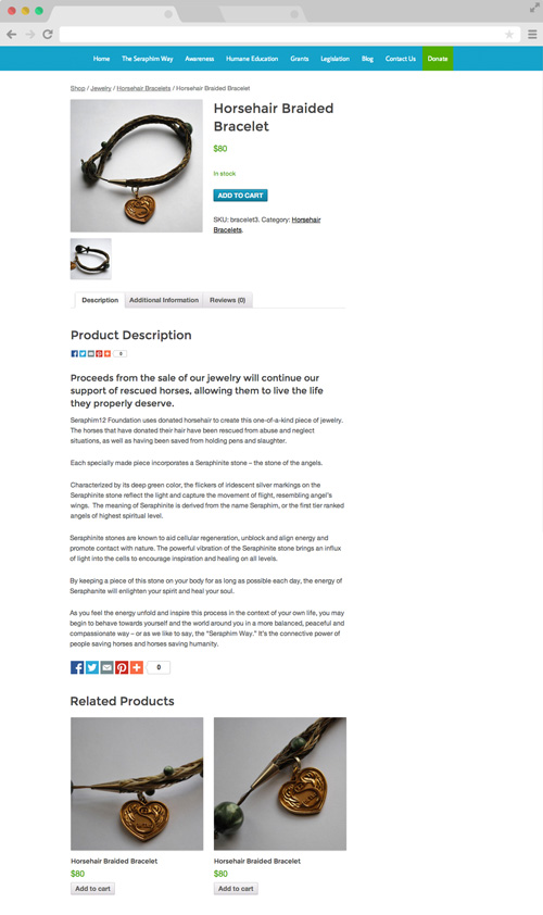 Seraphim12 Foundation shop page